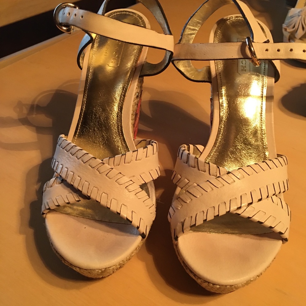 Coach Heeled Sandals,, little wear,,,